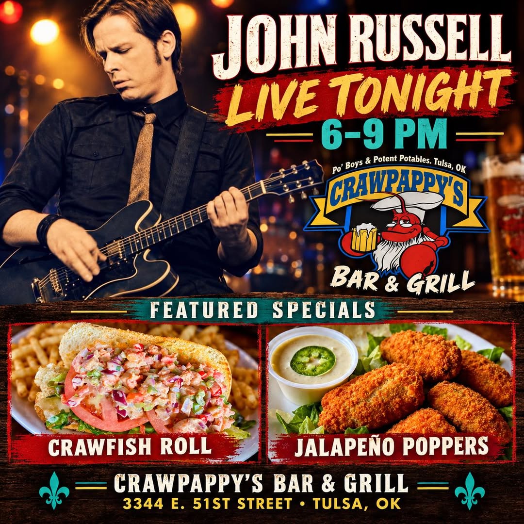 Crawfish roll and fries pictured in Crawpappy’s promotional artwork